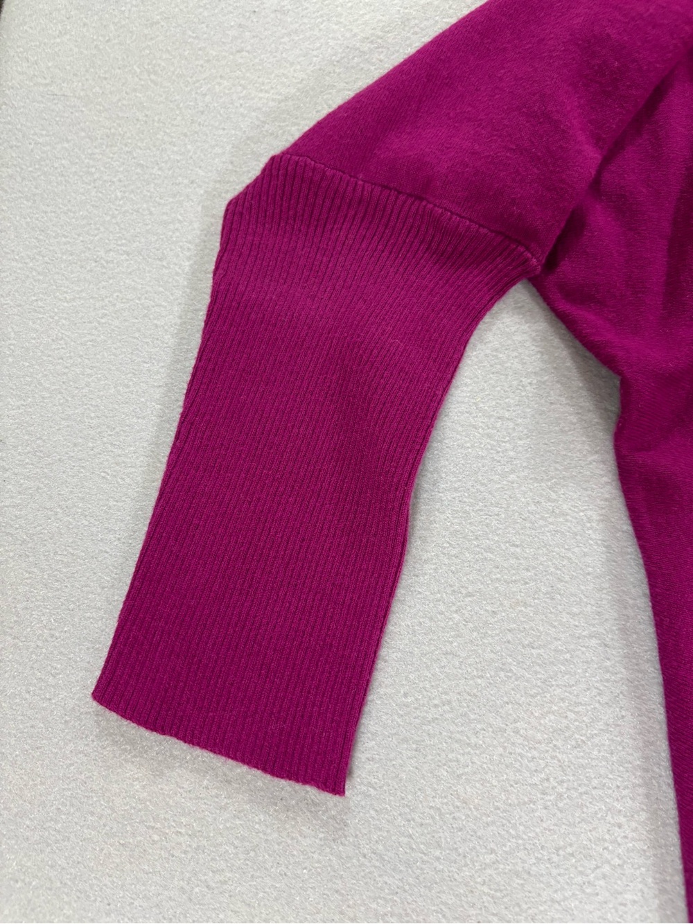 Eileen Fisher Magenta organic cotton/ cashmere Dolman boxy Sweater XL - Picture 6 of 8